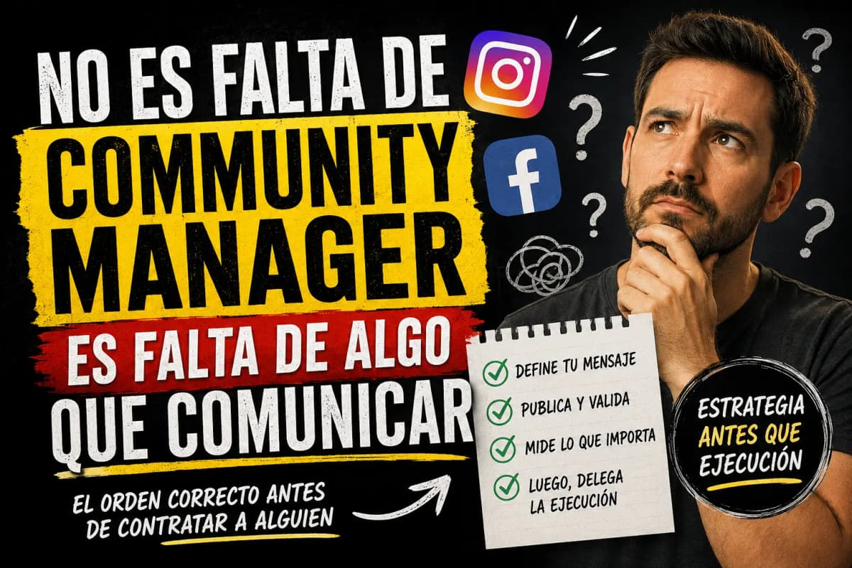 Por qué tu PYME no necesita un community manager (todavía)